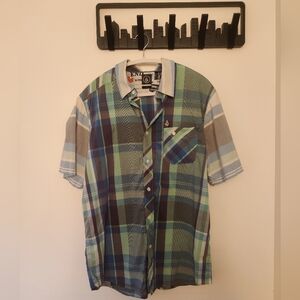 Volcom Men's Multicolor Plaid Button-Down Shirt